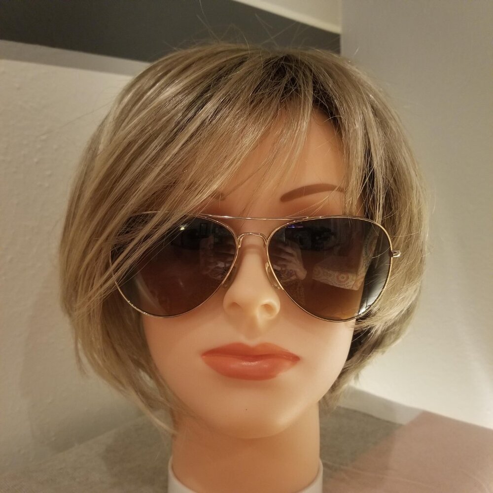 Maui Jim Maverick Polarized Titanium Aviator Sunglasses